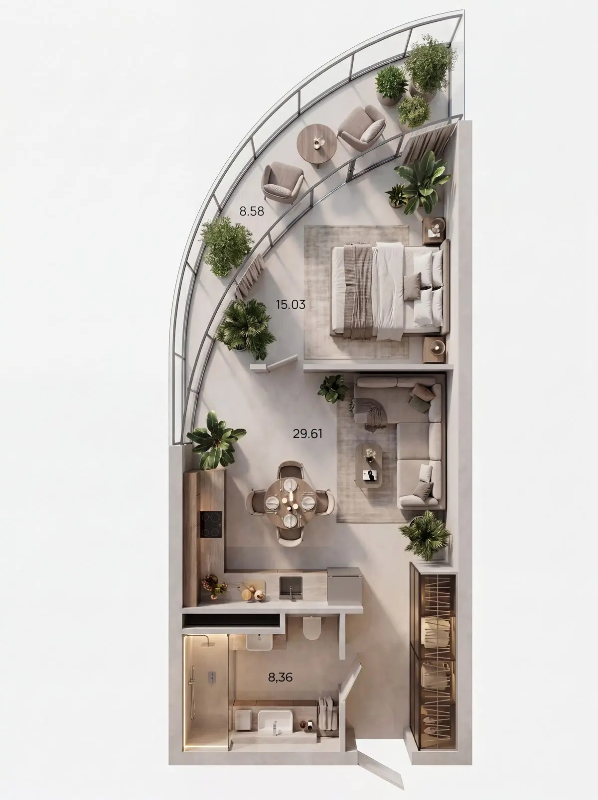 61.58 m²